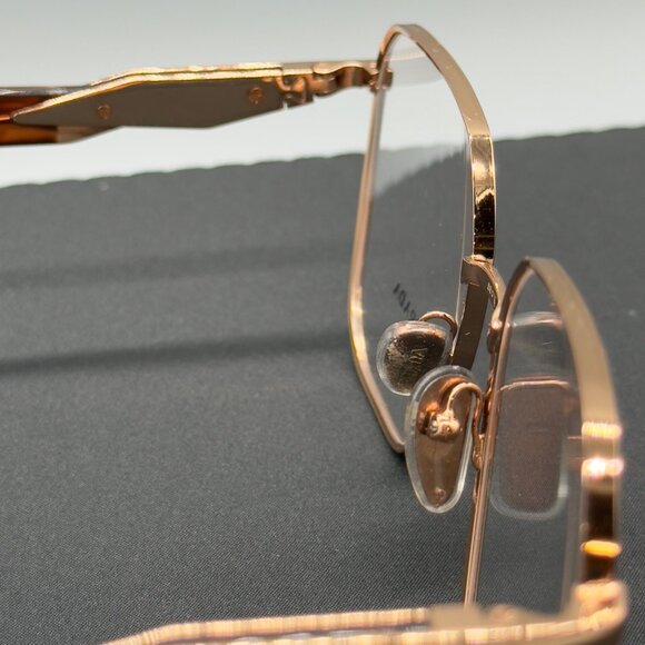 Prada Womens Eyeglasses Frames PR56Z 55 18 140 Rose Gold Tortoise READ - Picture 10 of 12